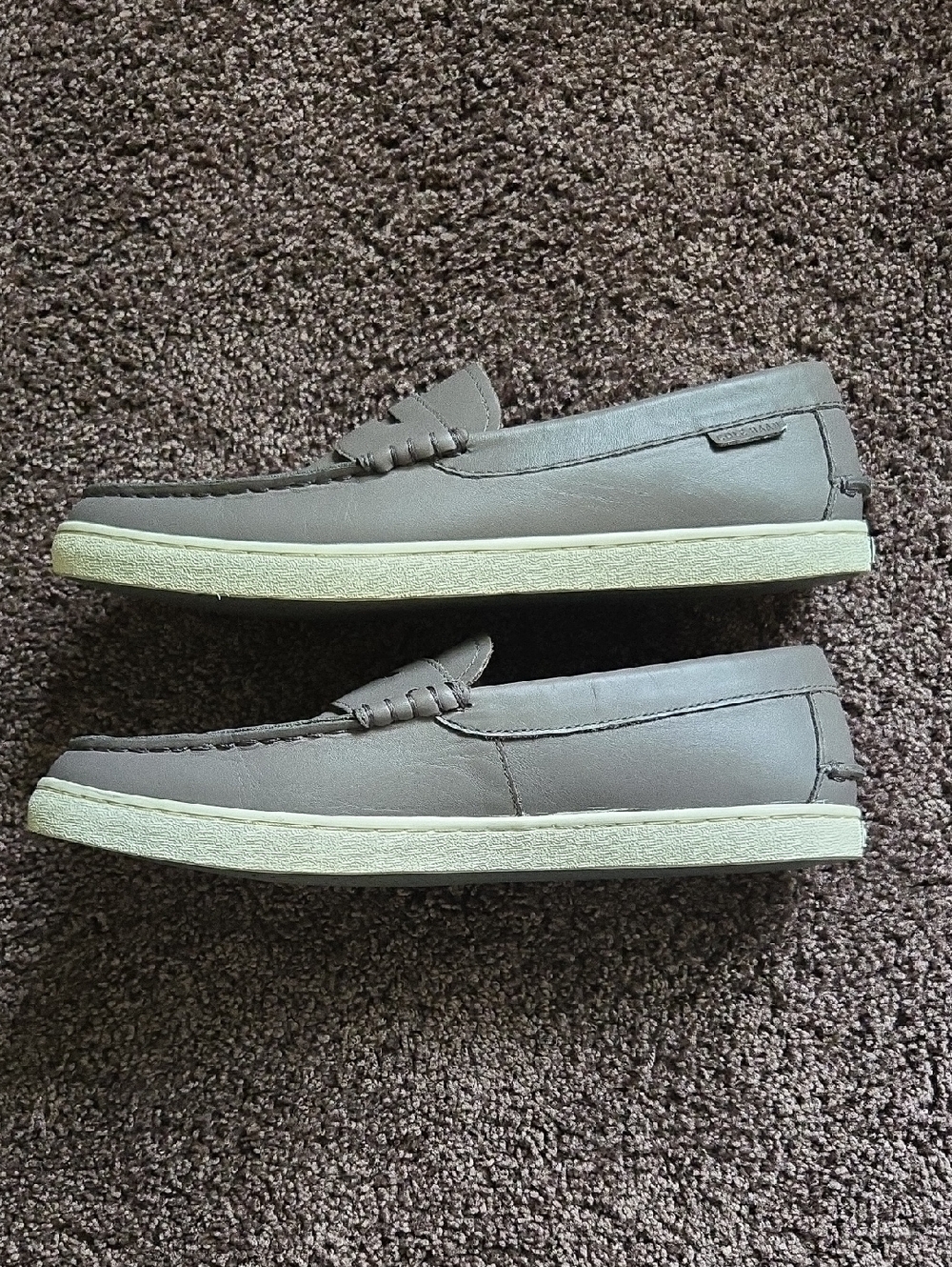 Cole Haan Gray Leather Loafers 9.5 M - Picture 3 of 6